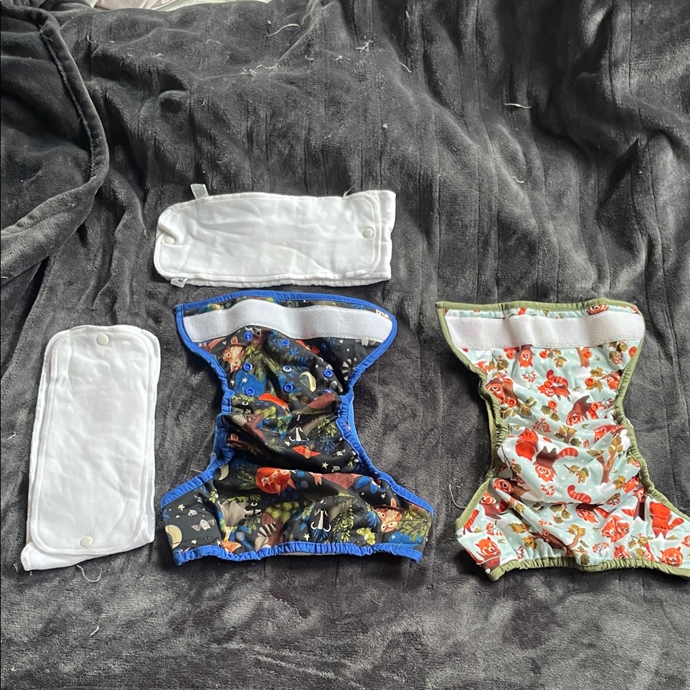 Reserved for buyer - Thirsties 2pack Velcro diapers with inserts